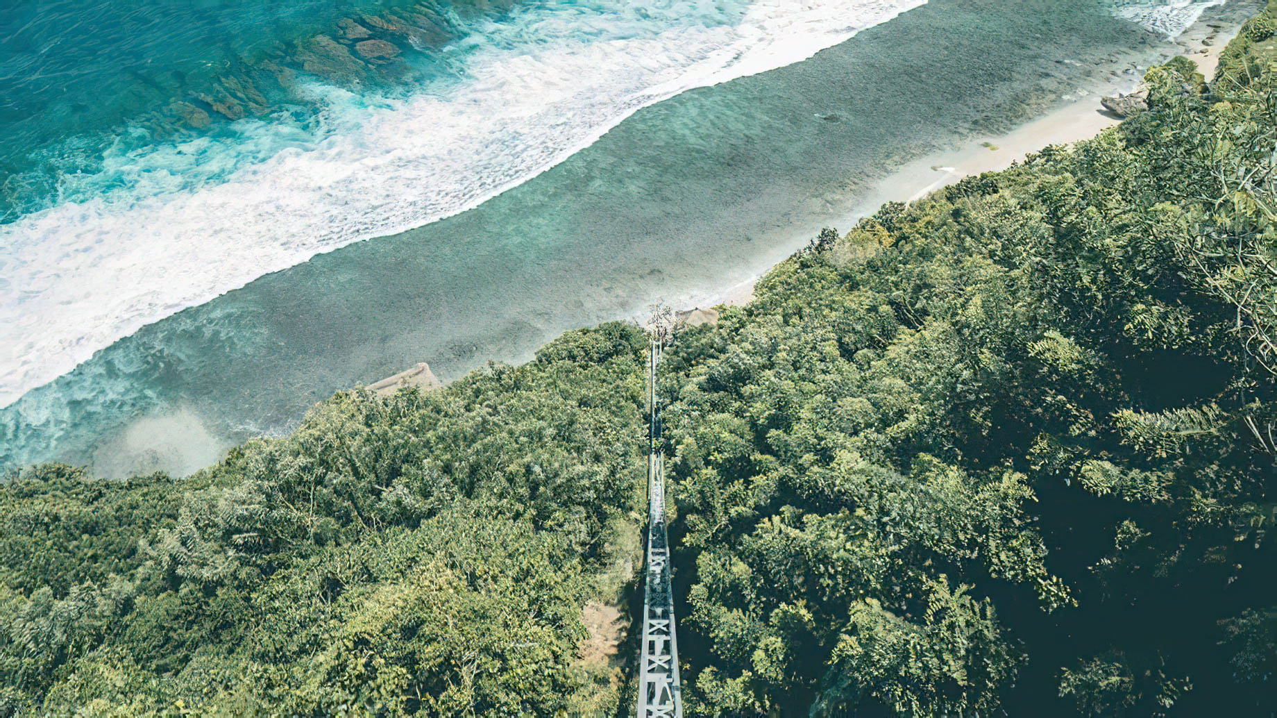 Bvlgari Resort Bali – Uluwatu, Bali, Indonesia – Inclined Elevator to the Beach