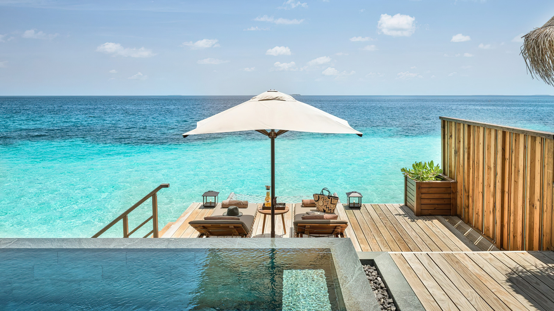JOALI Maldives Resort - Muravandhoo Island, Maldives - Water Villa Infinity Pool Deck