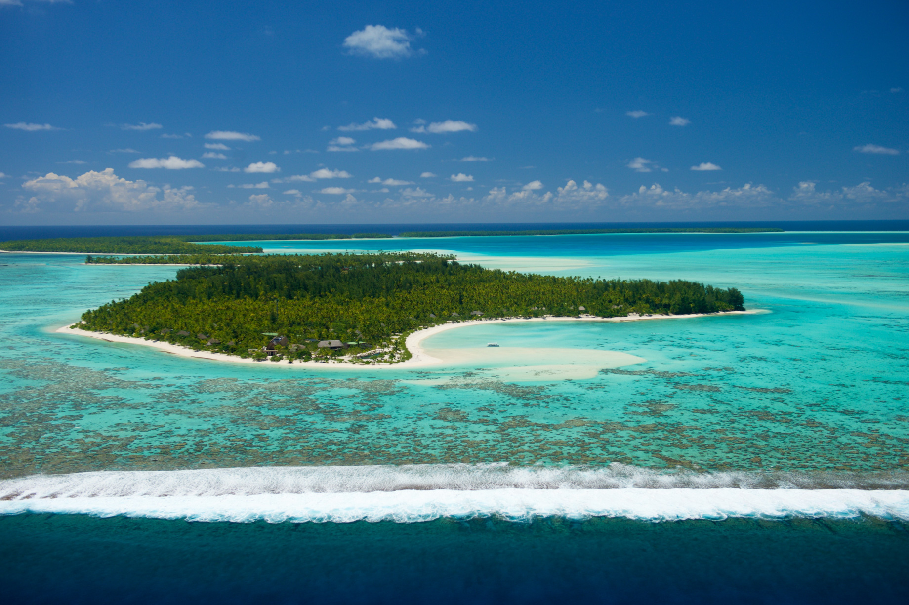 The Brando Resort – Tetiaroa Private Island, French Polynesia – Resort Aerial Reef View