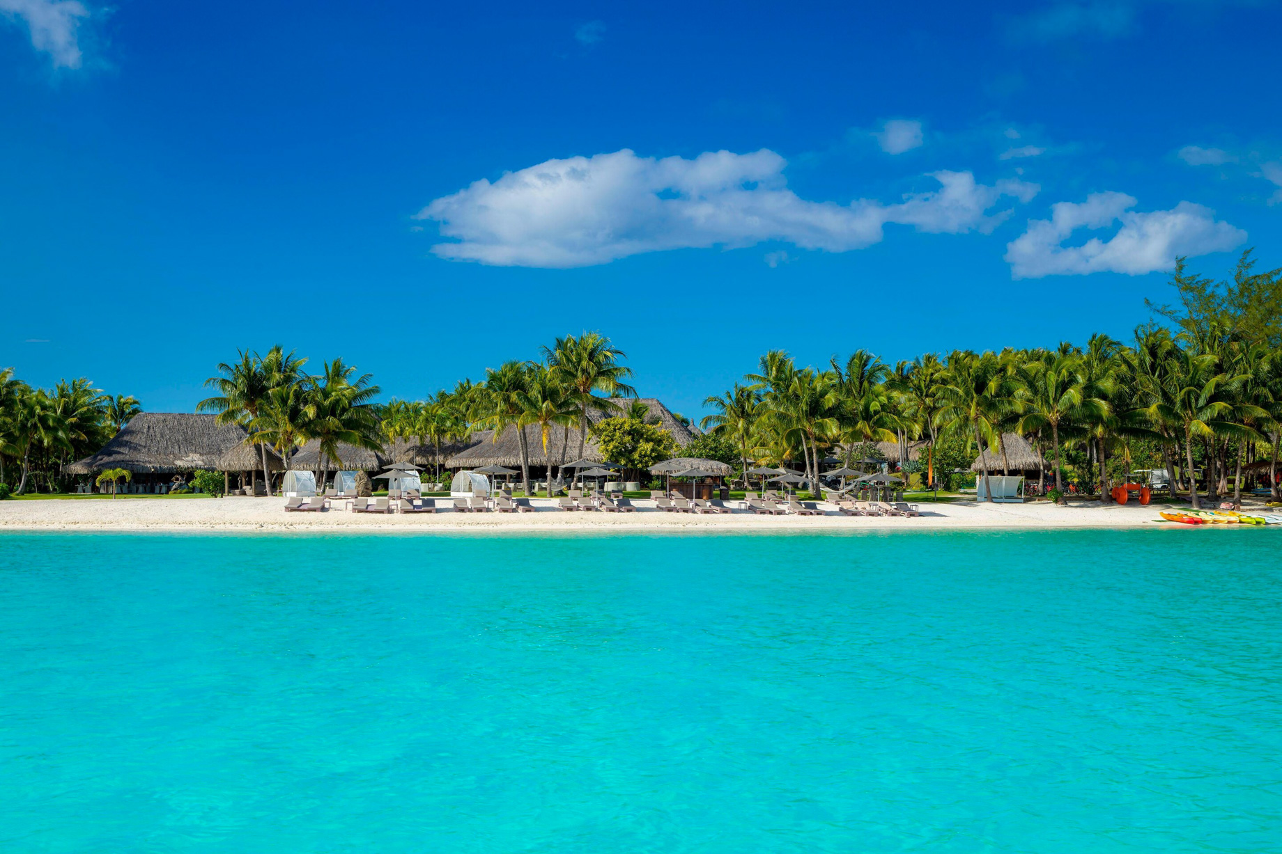 The St. Regis Bora Bora Resort – Bora Bora, French Polynesia – Main Beach View