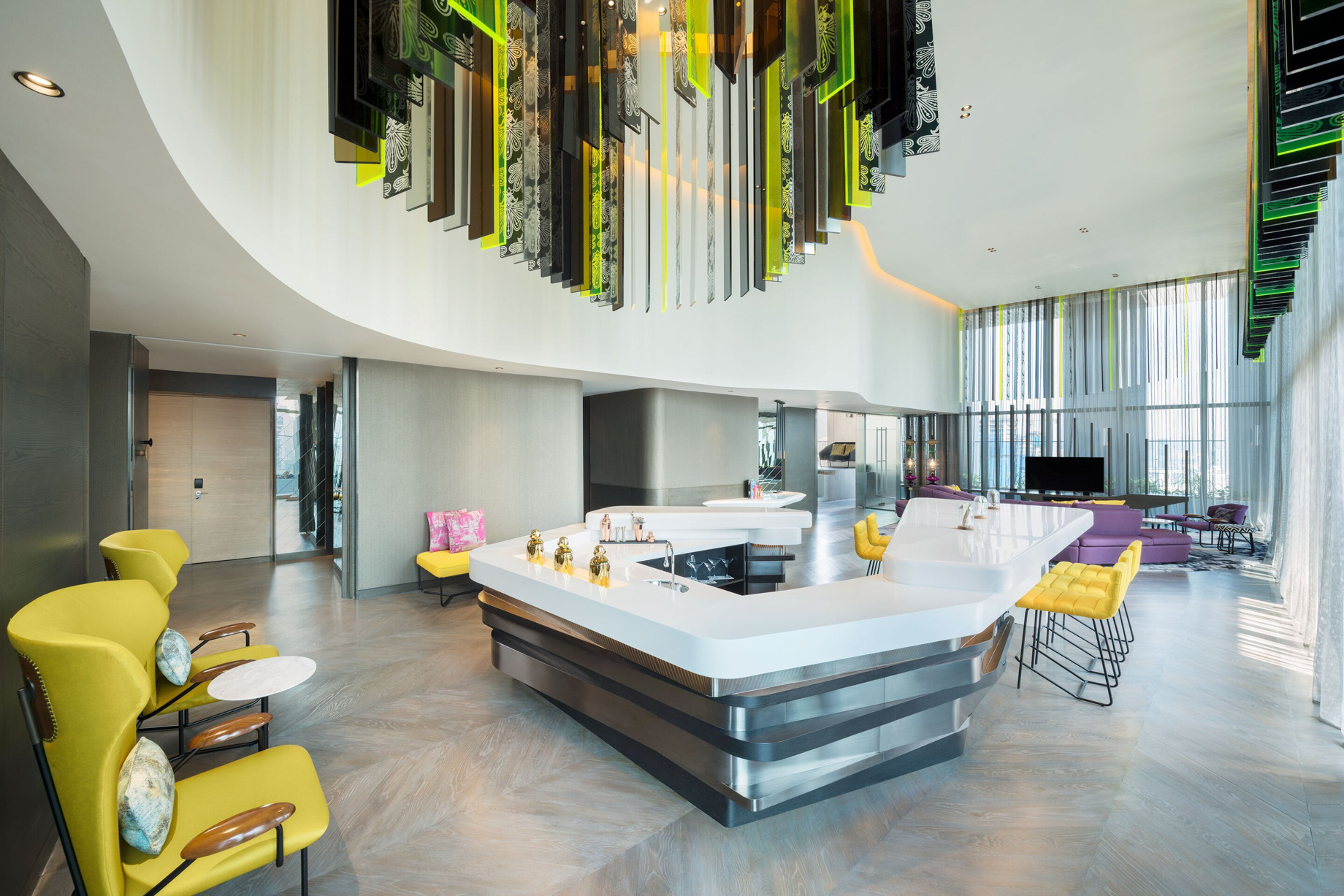 W Kuala Lumpur Hotel – Kuala Lumpur, Malaysia – E WOW Suite Living Room Area