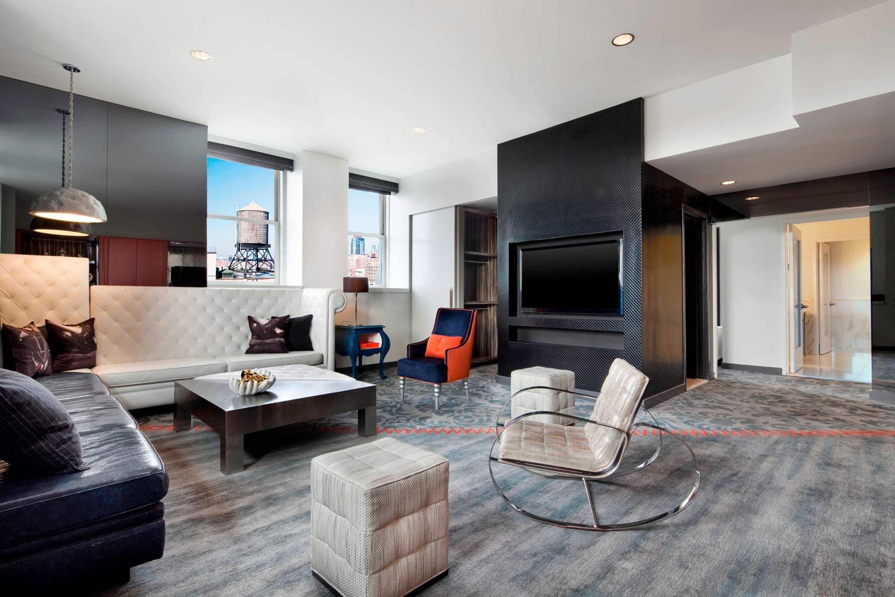 W New York Union Square Hotel - New York, NY, USA - E WOW Living Room
