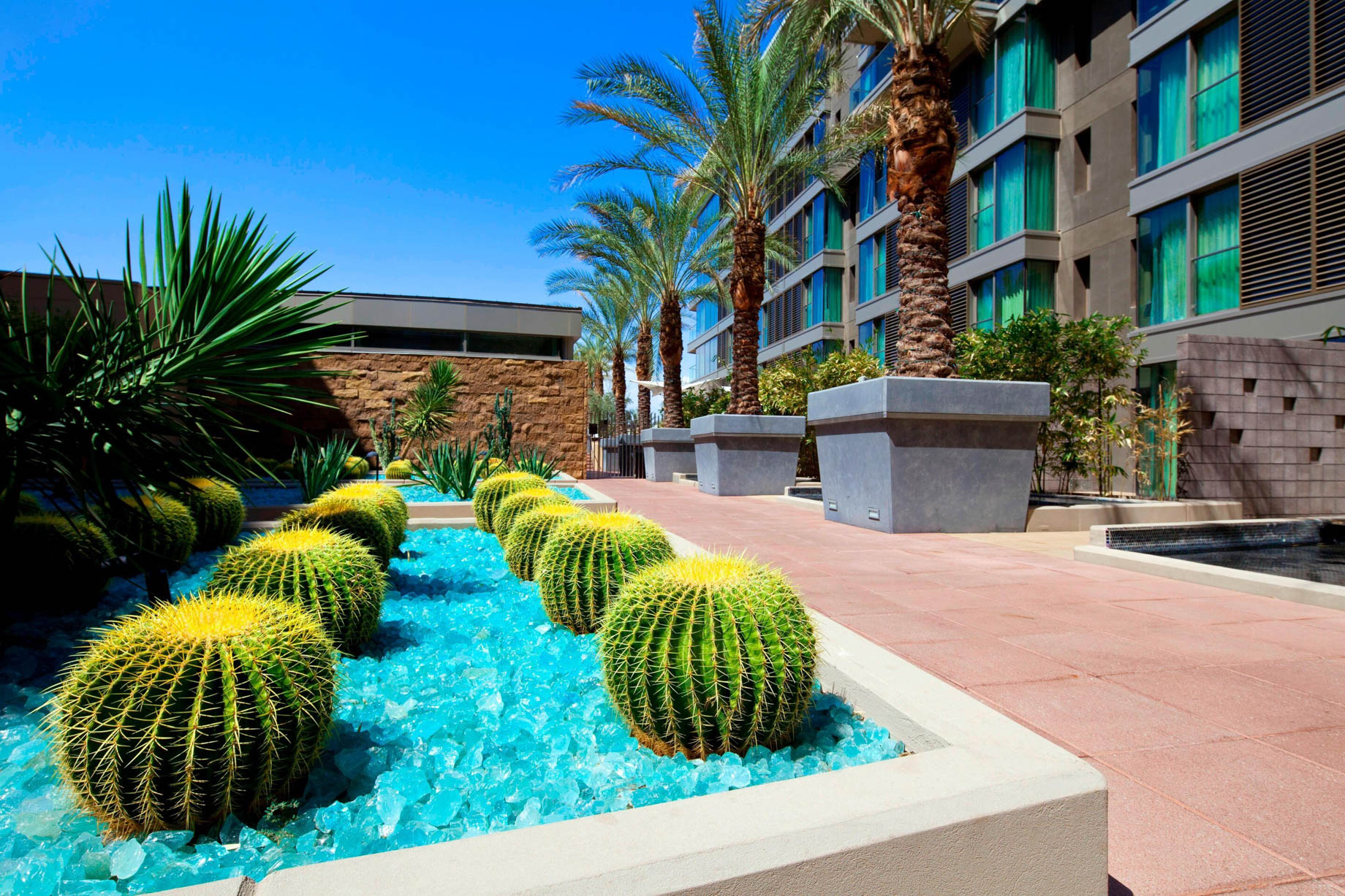 W Scottsdale Hotel - Scottsdale, AZ, USA - Zen Garden Deck