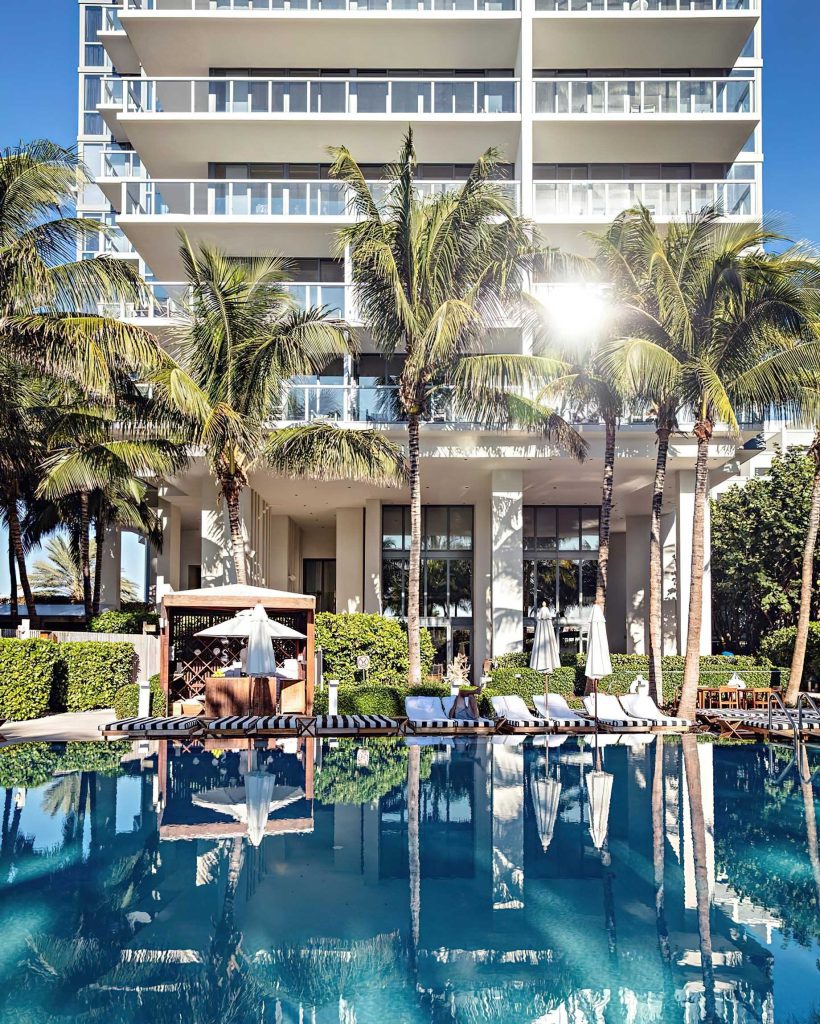 W South Beach Hotel - Miami Beach, FL, USA - Pool Tower View