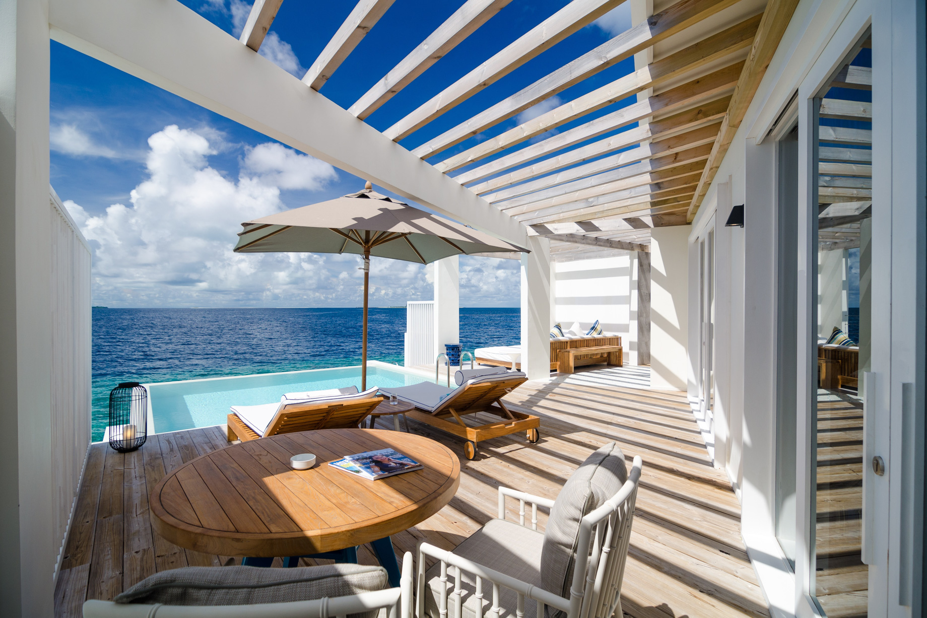Amilla Fushi Resort and Residences – Baa Atoll, Maldives – Reef Water Villa Pool Deck