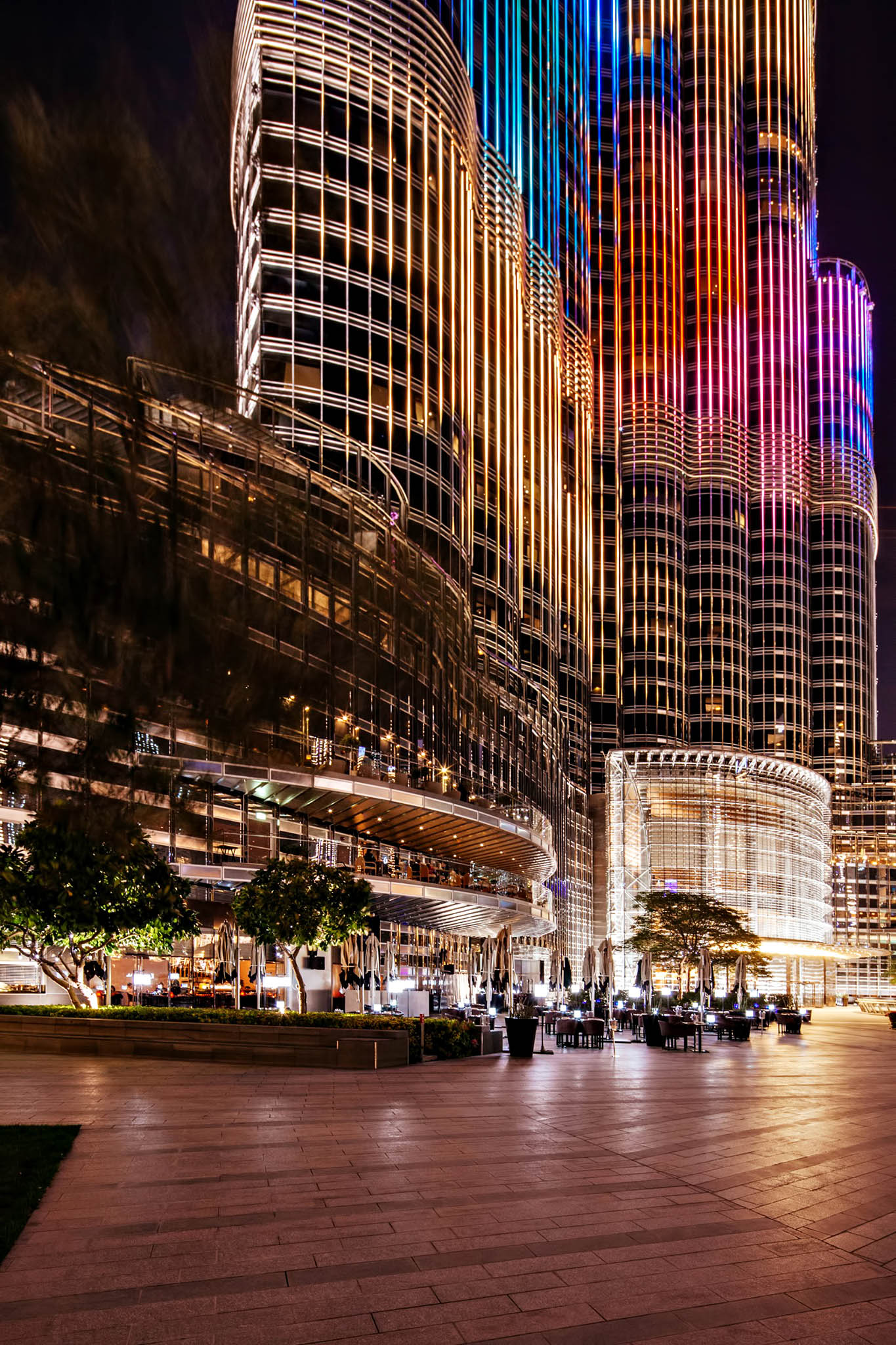 Armani Hotel Dubai – Burj Khalifa, Dubai, UAE – Burj Khalifa Night Streetview