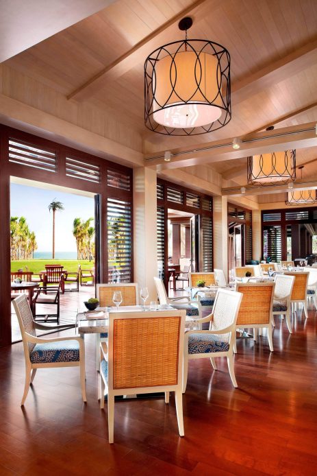 The St. Regis Sanya Yalong Bay Resort - Hainan, China - Driftwood Restaurant Tables