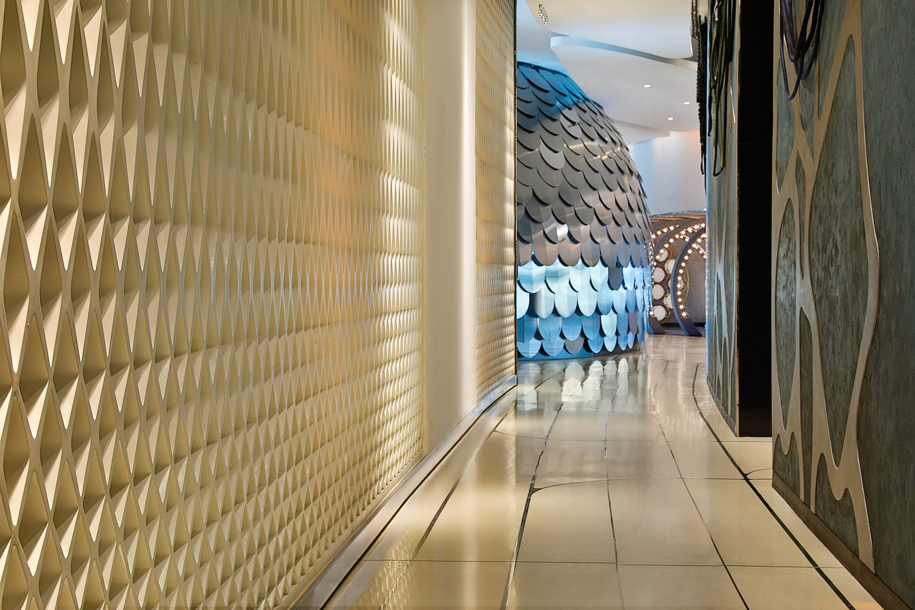 W Abu Dhabi Yas Island Hotel – Abu Dhabi, UAE – Hallway