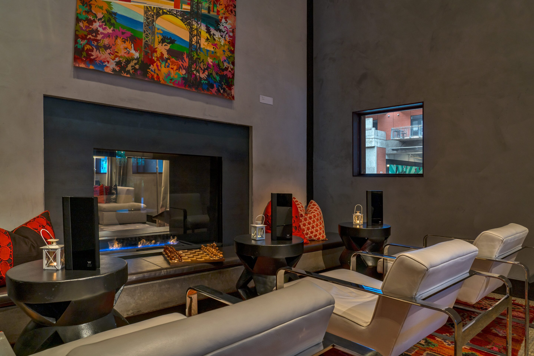 W Austin Hotel – Austin, TX, USA – Screen Porch Fireplace