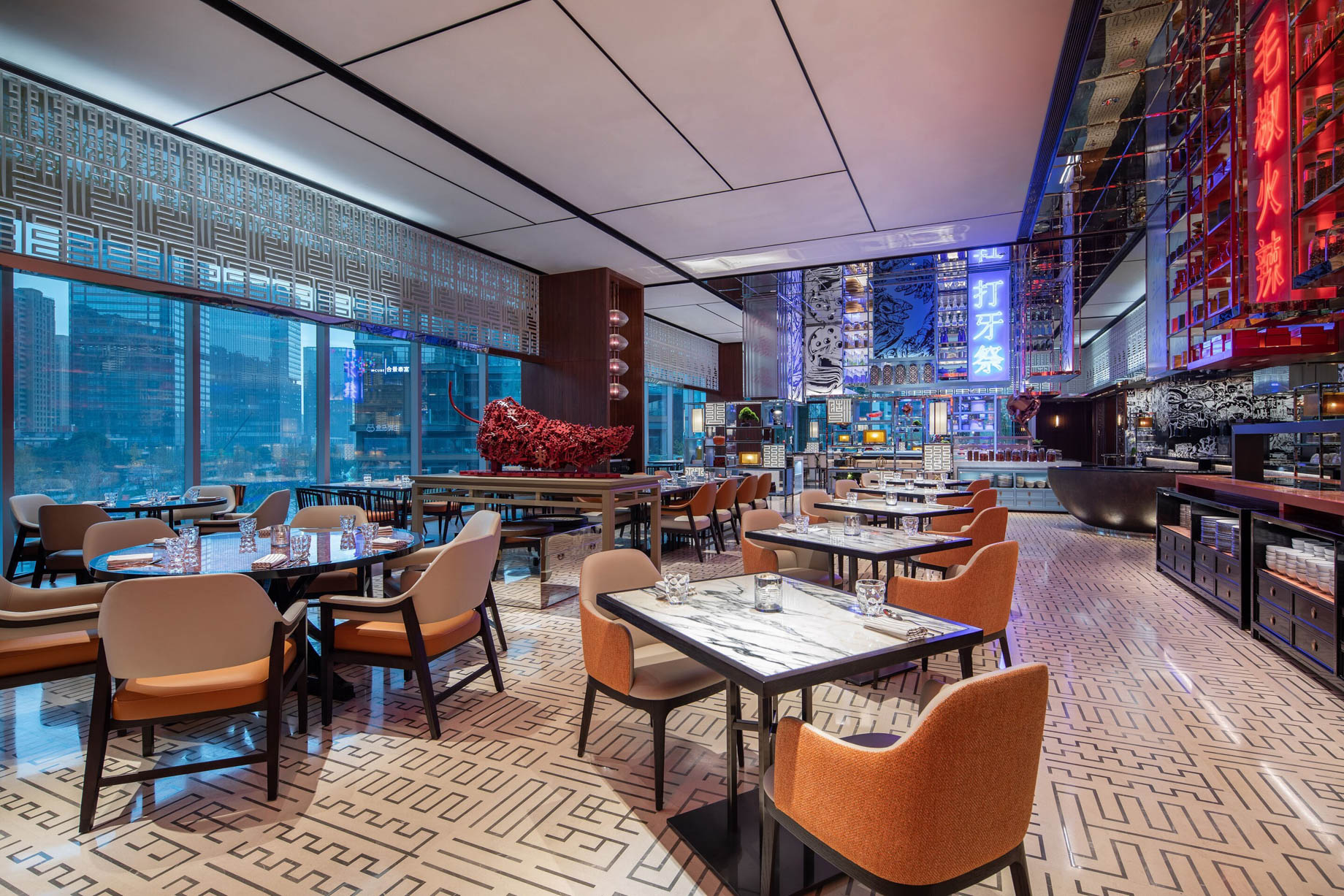 W Chengdu Hotel – Chengdu, China – ZING Restaurant Decor