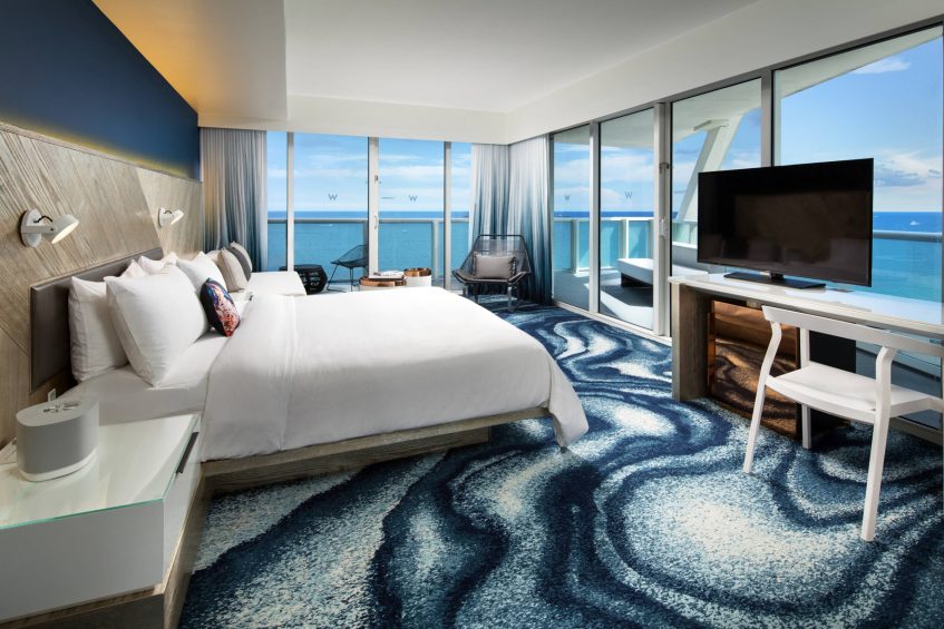 W Fort Lauderdale Hotel - Fort Lauderdale, FL, USA - Cool Corner Ocean Front Guest Room