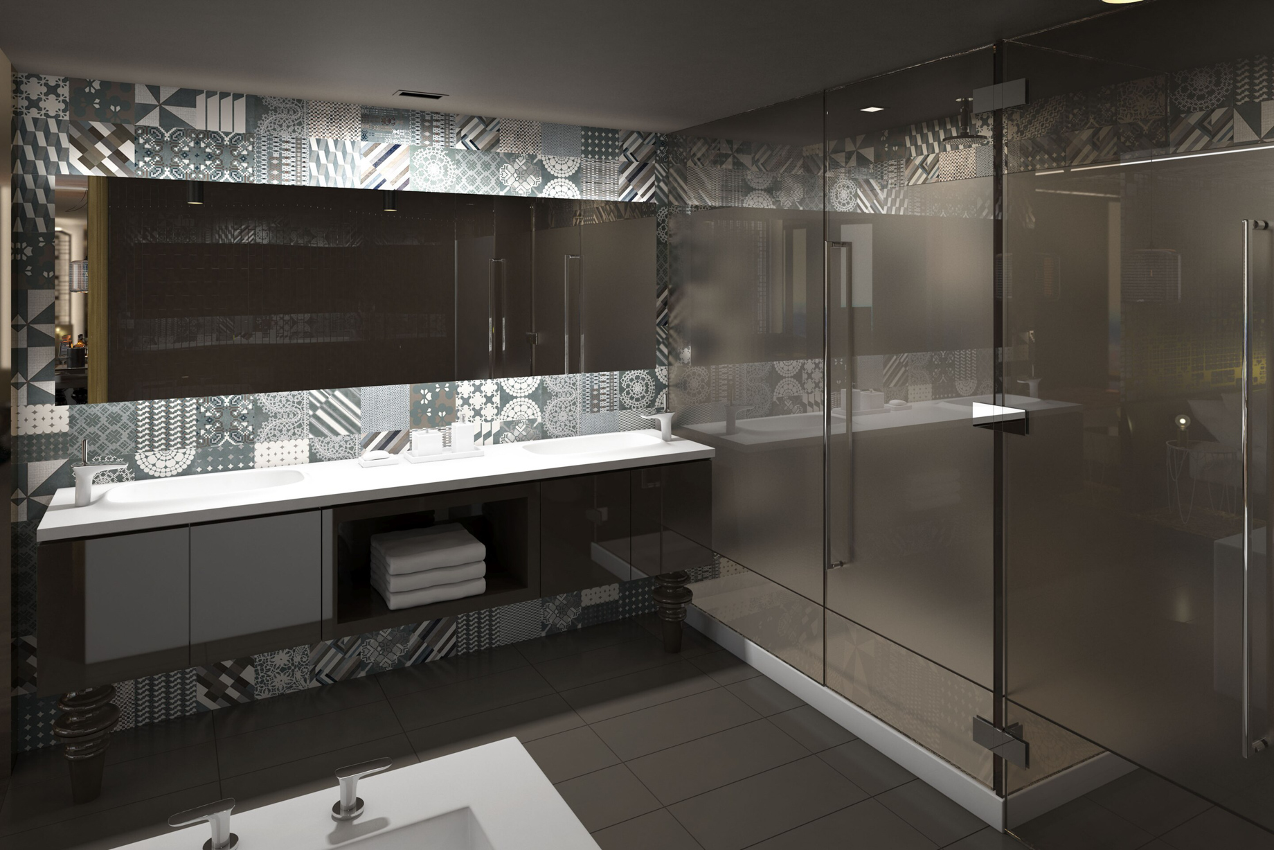 W Philadelphia Hotel - Philadelphia, PA, USA - Guest Suite Bathroom