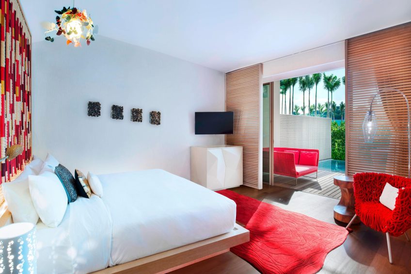 W Singapore Sentosa Cove Hotel - Singapore - AWAY Guest Room Bedroom