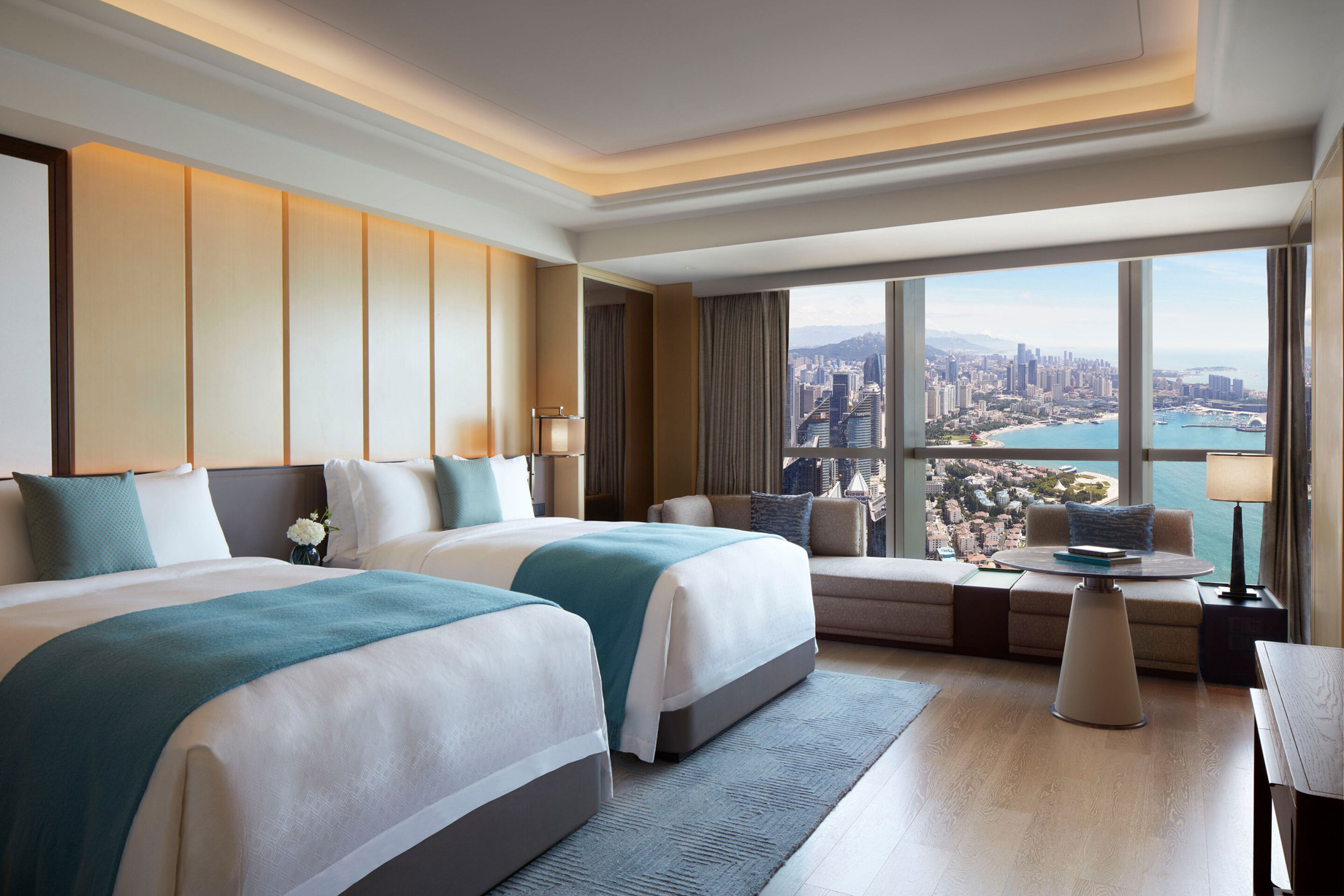 The St. Regis Qingdao Hotel – Qingdao, Shandong, China – Grand Ocean View Twin Guest Room