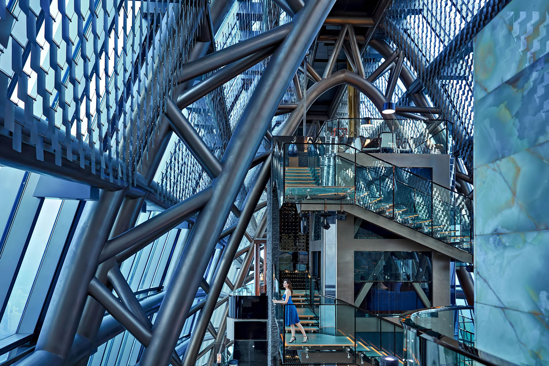 The St. Regis Shenzhen Hotel – Shenzhen, China – Rooftop 100th Floor Atrium