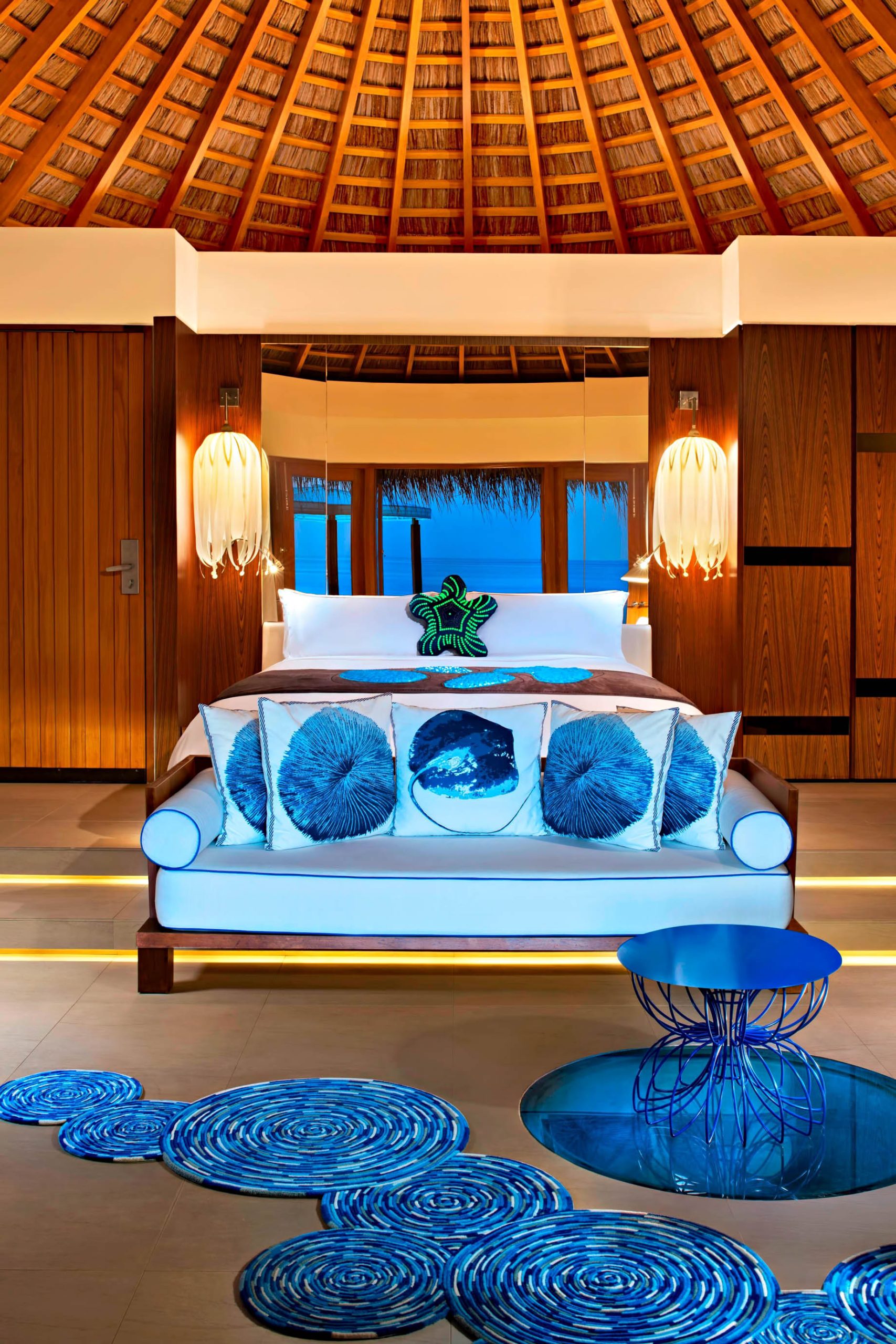 020 – W Maldives Resort – Fesdu Island, Maldives – Fabulous Overwater Oasis Bungalow Bedroom