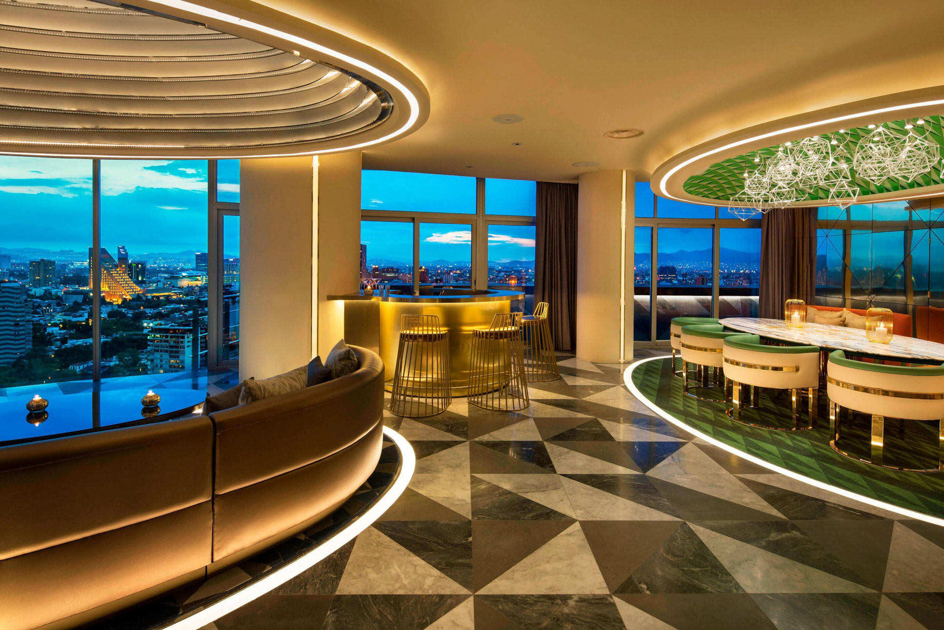 W Mexico City Hotel – Polanco, Mexico City, Mexico – E WOW Suite Dining Room Decor