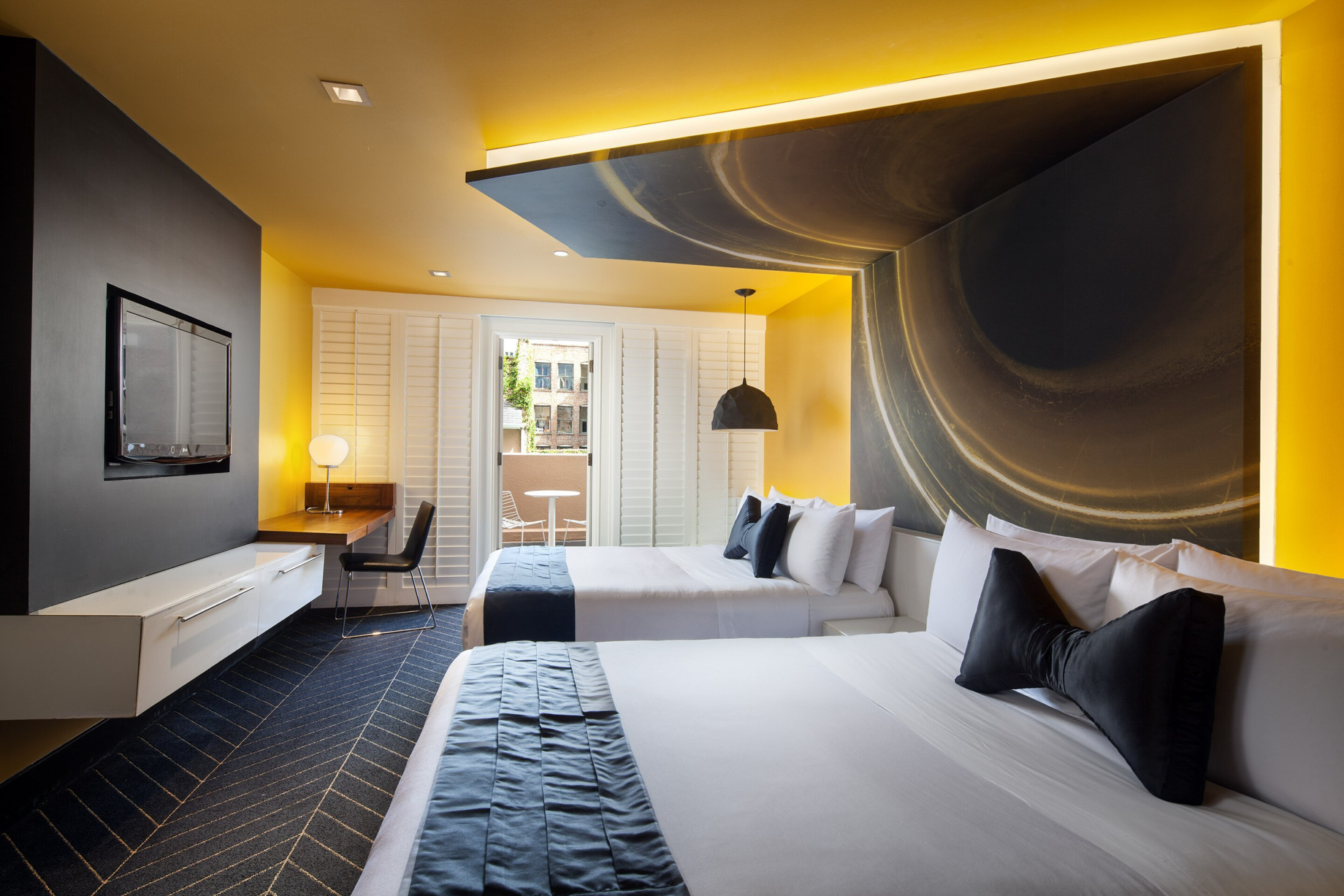 W New Orleans French Quarter Hotel - New Orleans, LA, USA - Fabulous Guest Room with Private Balcony Queen