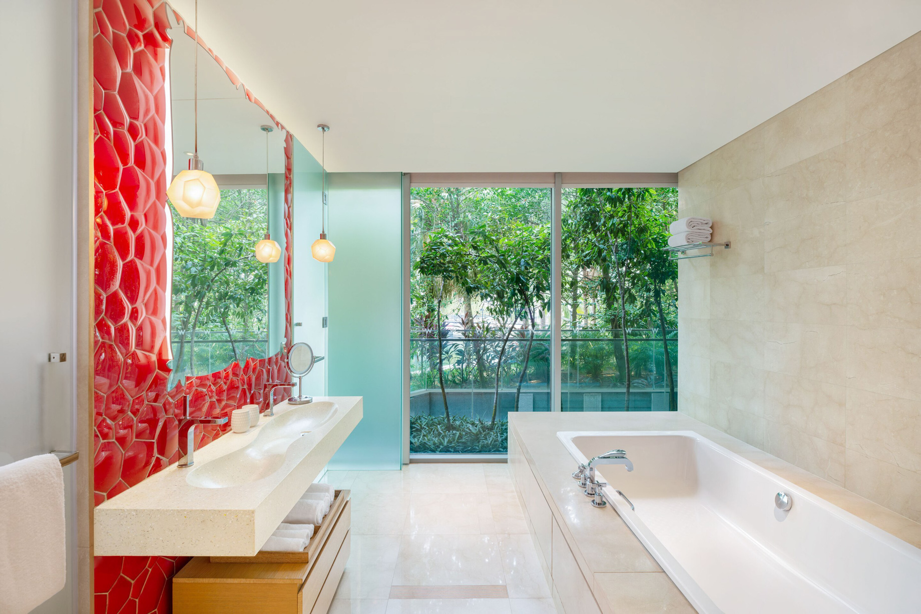 W Singapore Sentosa Cove Hotel – Singapore – AWAY Suite Bathroom