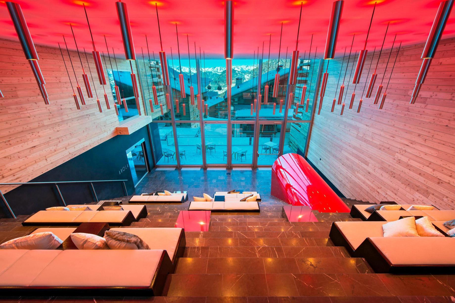 W Verbier Hotel – Verbier, Switzerland – Monumental Staircase