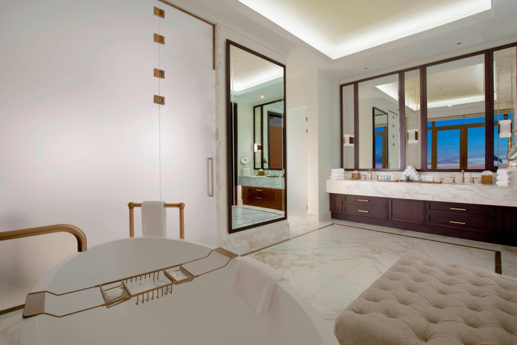 The St. Regis Astana Hotel - Astana, Kazakhstan - Presidential Suite Bathroom Separate Tub and Shower