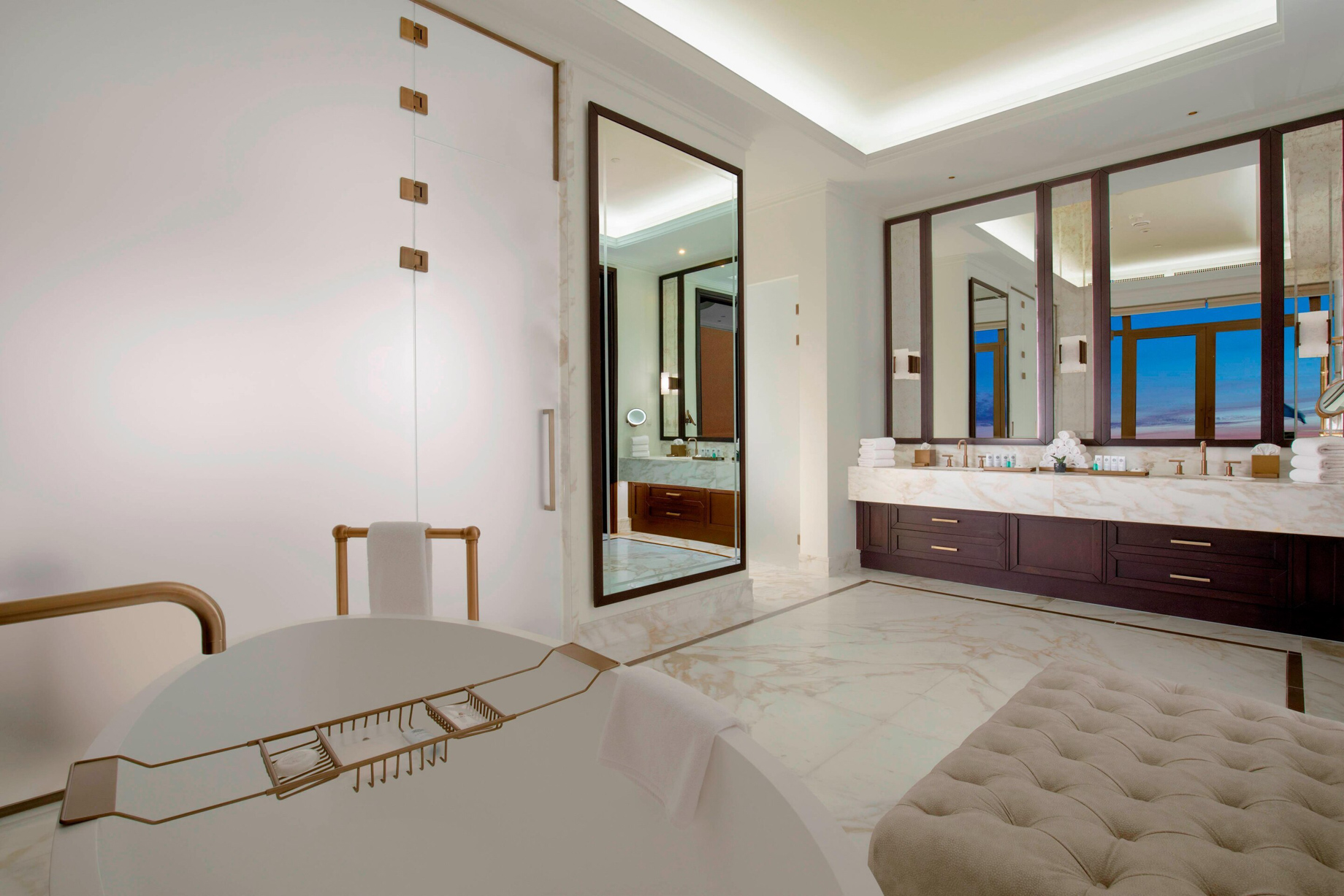 The St. Regis Astana Hotel – Astana, Kazakhstan – Presidential Suite Bathroom Separate Tub and Shower