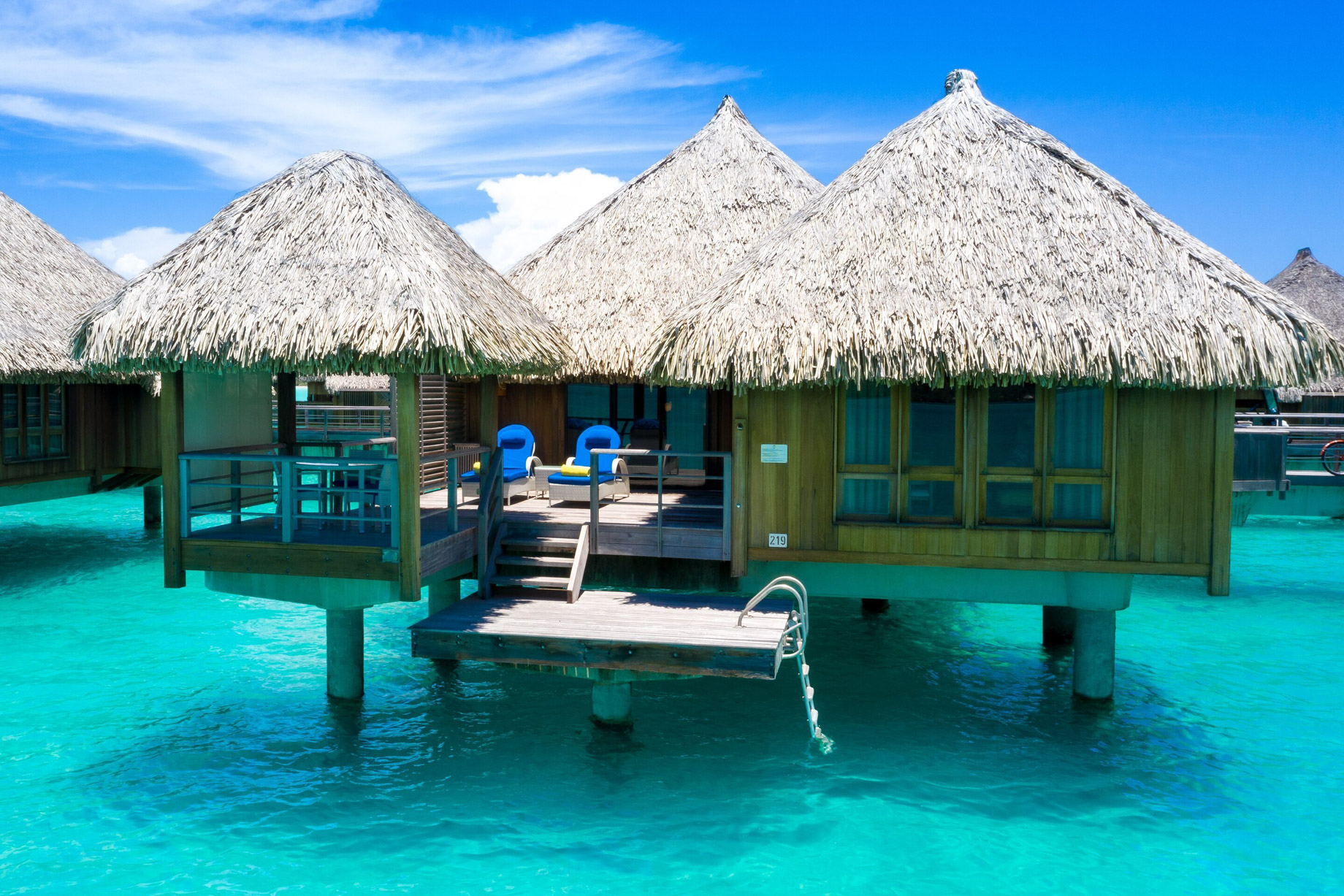 The St. Regis Bora Bora Resort – Bora Bora, French Polynesia – Overwater Deluxe Suite Villa Mt Oteman View