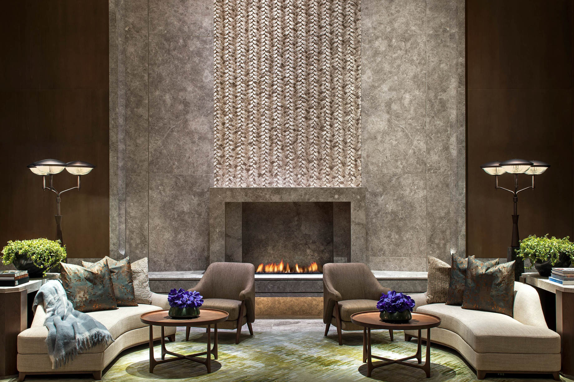 The St. Regis Hong Kong Hotel - Wan Chai, Hong Kong - The Great Room Fireplace