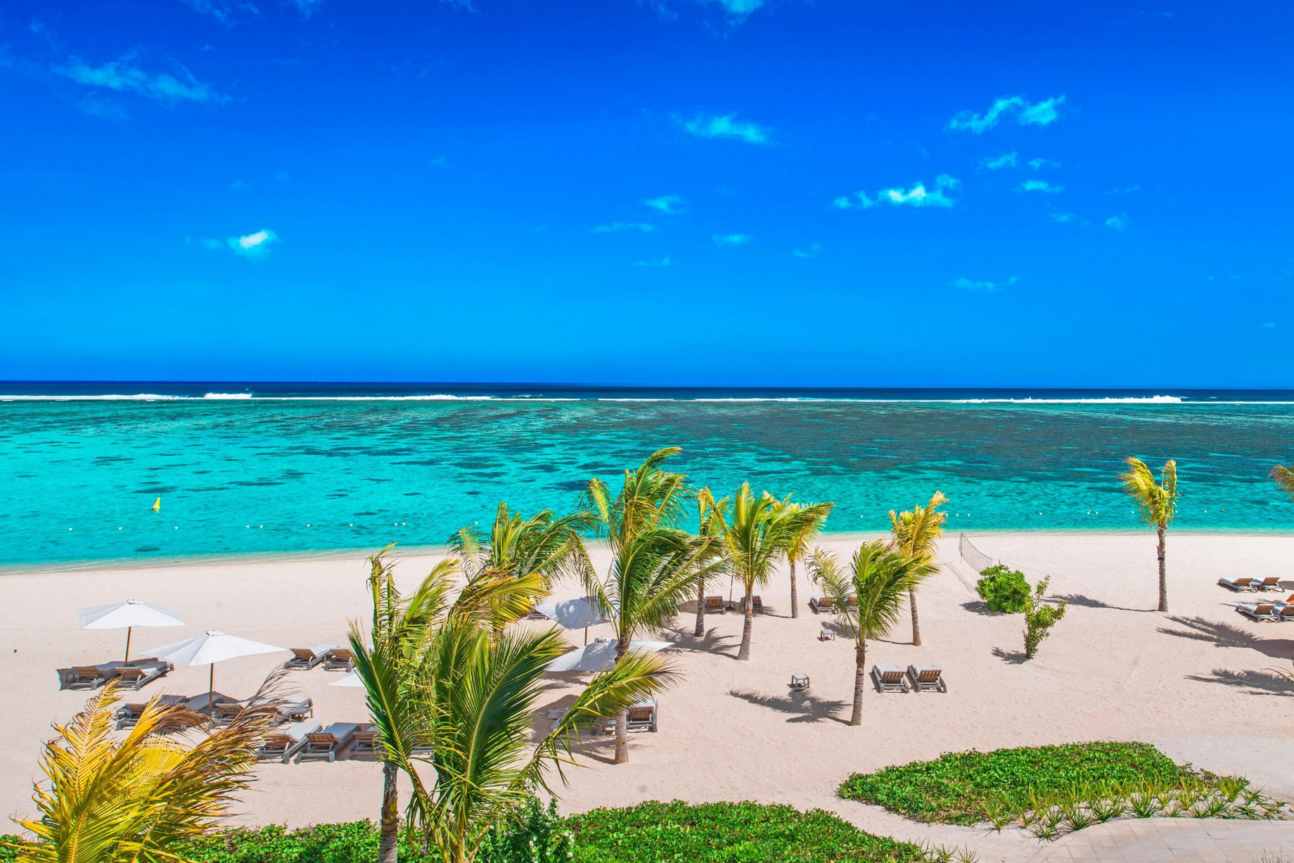 JW Marriott Mauritius Resort – Mauritius – The Resort Beach Aerial View