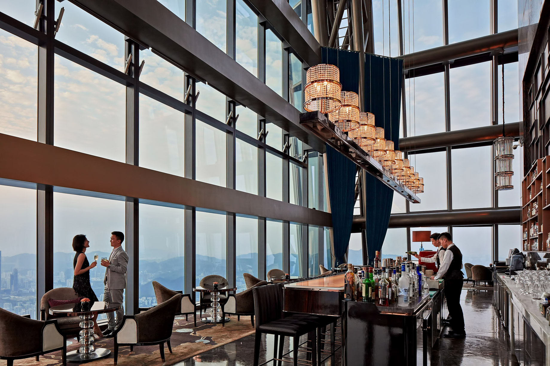 The St. Regis Shenzhen Hotel - Shenzhen, China - The Drawing Room and St. Regis Bar