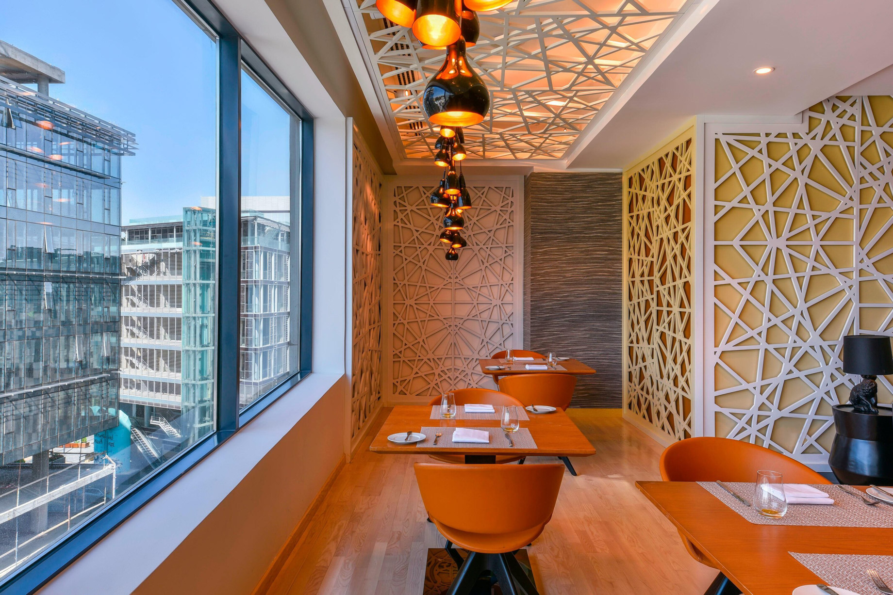 W Amman Hotel - Amman, Jordan - Mesh Restaurant Table Setting