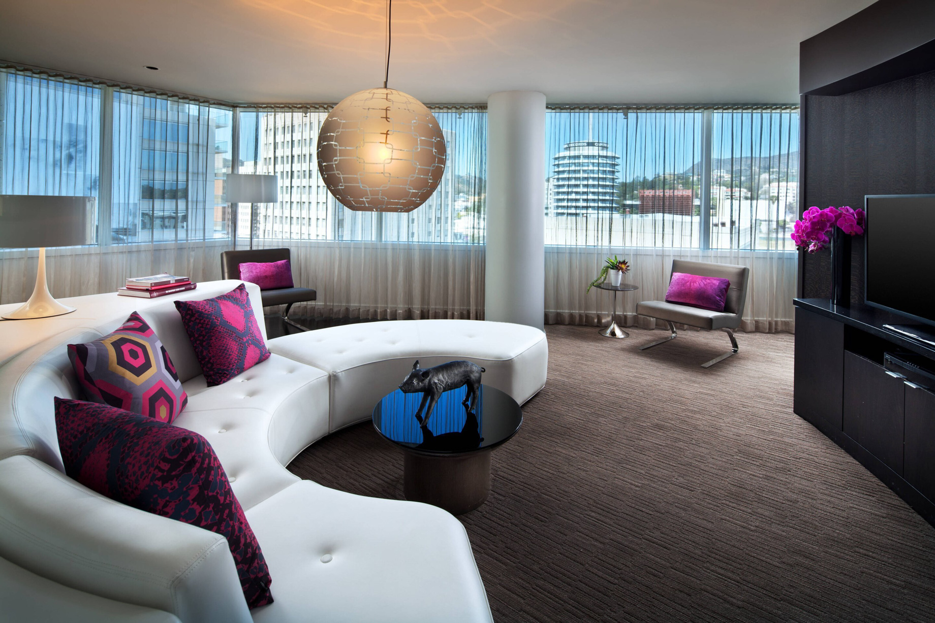 W Hollywood Hotel – Hollywood, CA, USA – Fantastic Suite Living Area