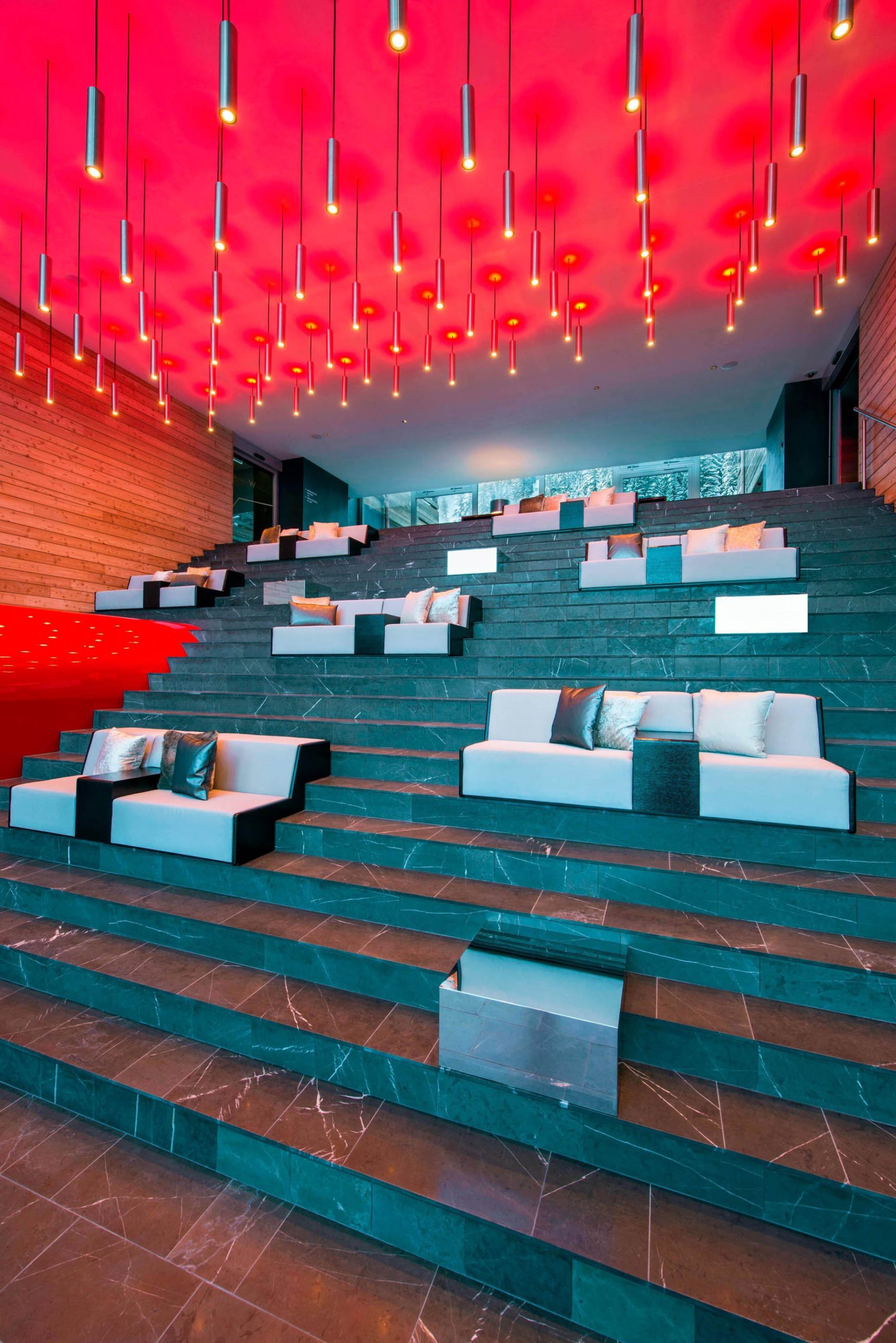 W Verbier Hotel – Verbier, Switzerland – Monumental Staircase Style