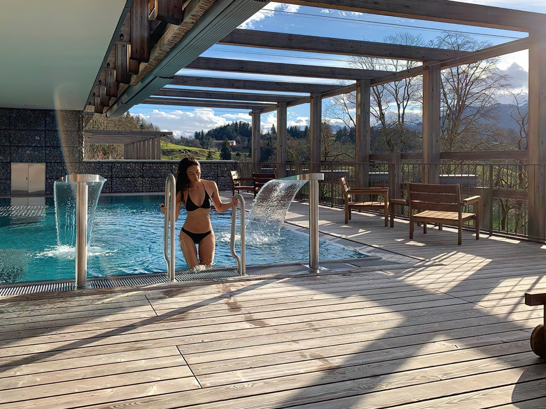 Waldhotel – Burgenstock Hotels & Resort – Obburgen, Switzerland – Outdoor Pool Swim
