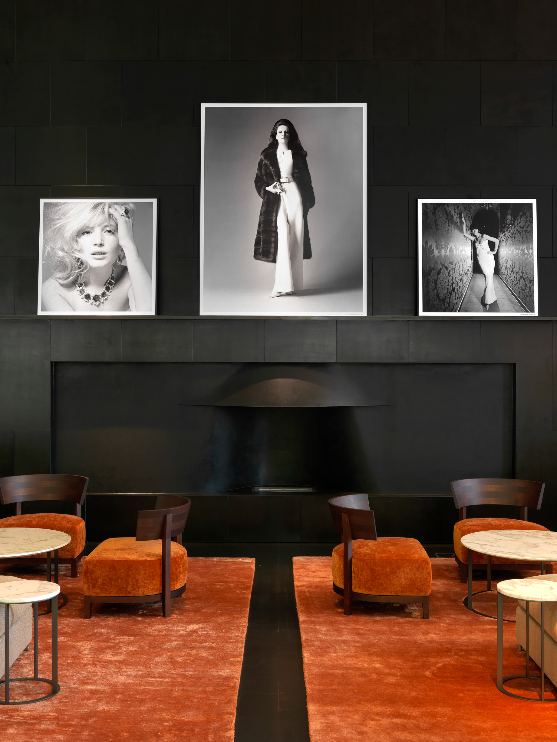 Bvlgari Hotel Beijing – Beijing, China – Lobby Lounge Fireplace