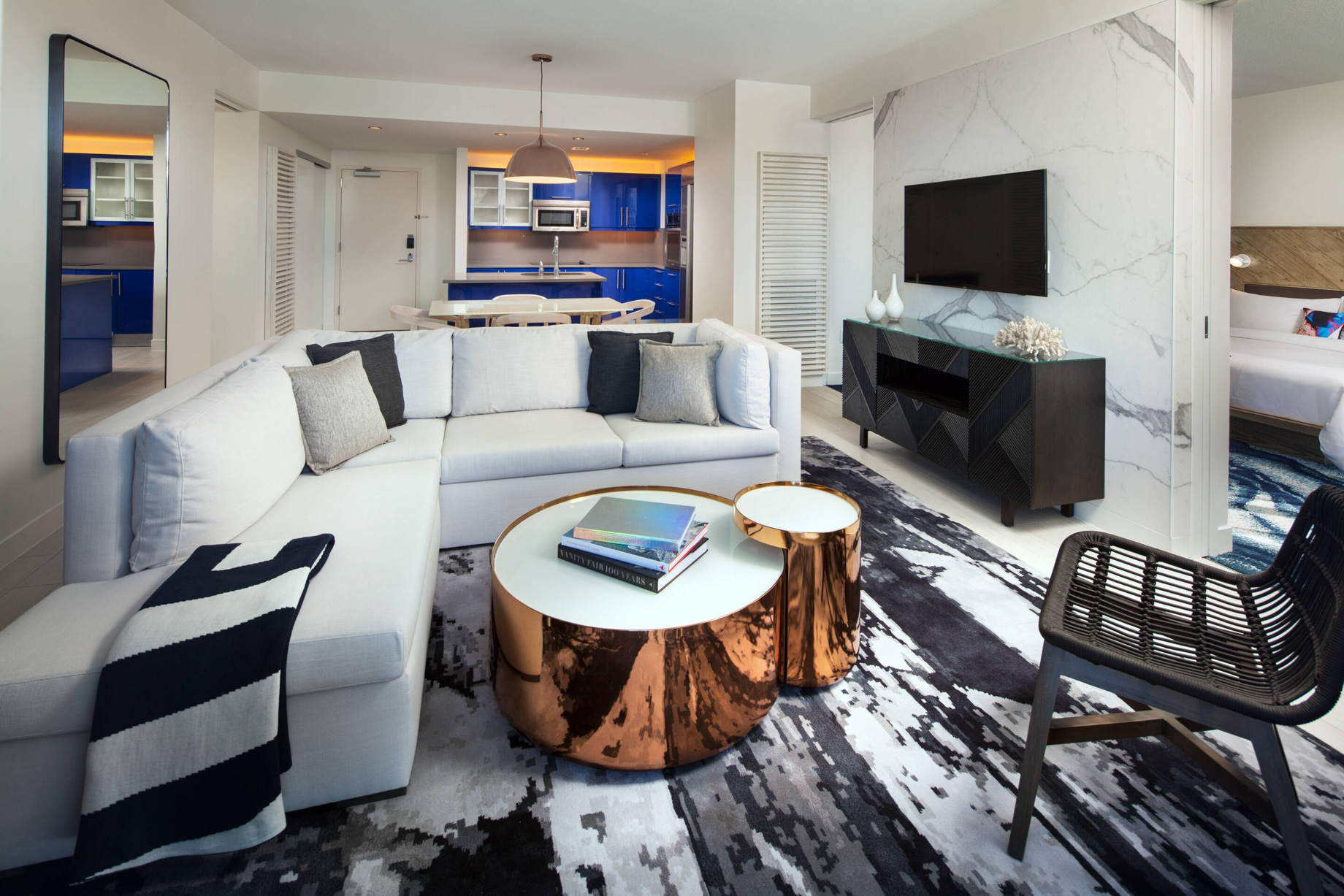 W Fort Lauderdale Hotel - Fort Lauderdale, FL, USA - Fabulous Ocean View Residential Suite Living Area