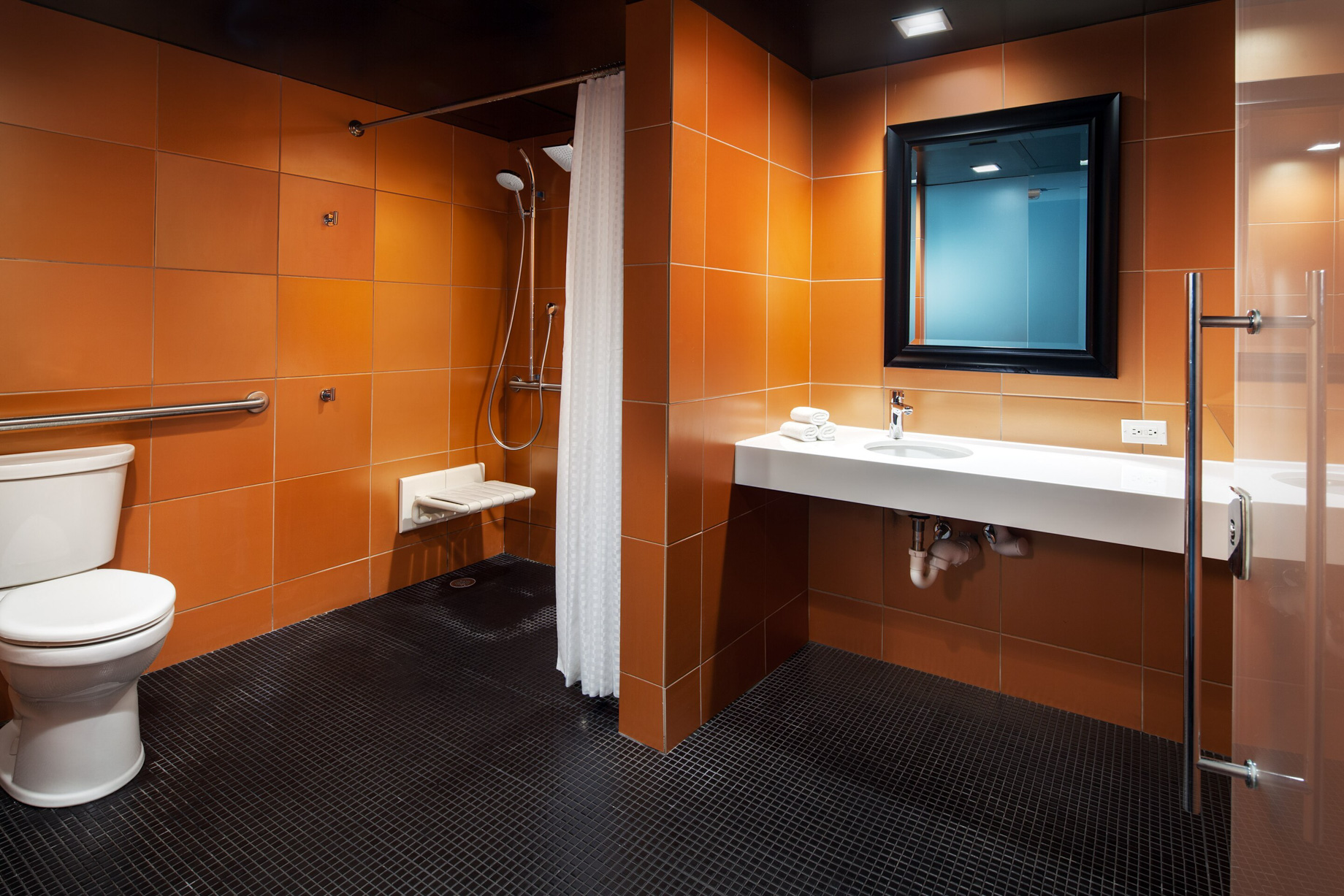 W New Orleans French Quarter Hotel - New Orleans, LA, USA - Accessible Guest Bathroom