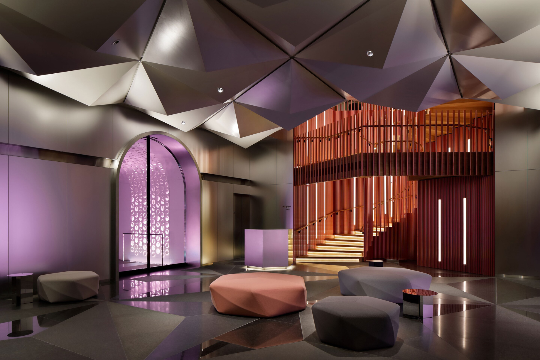 W Osaka Hotel – Osaka, Japan – Iconic Staircase