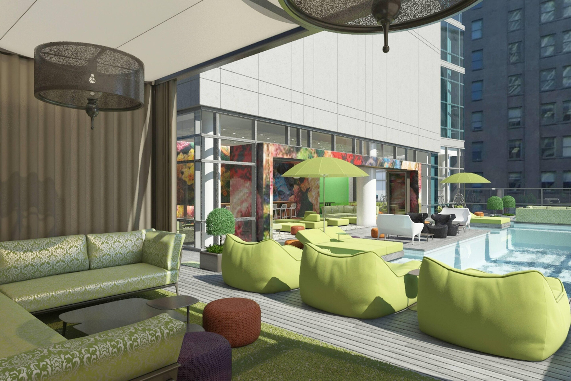 W Philadelphia Hotel – Philadelphia, PA, USA – Wet Deck Cabana