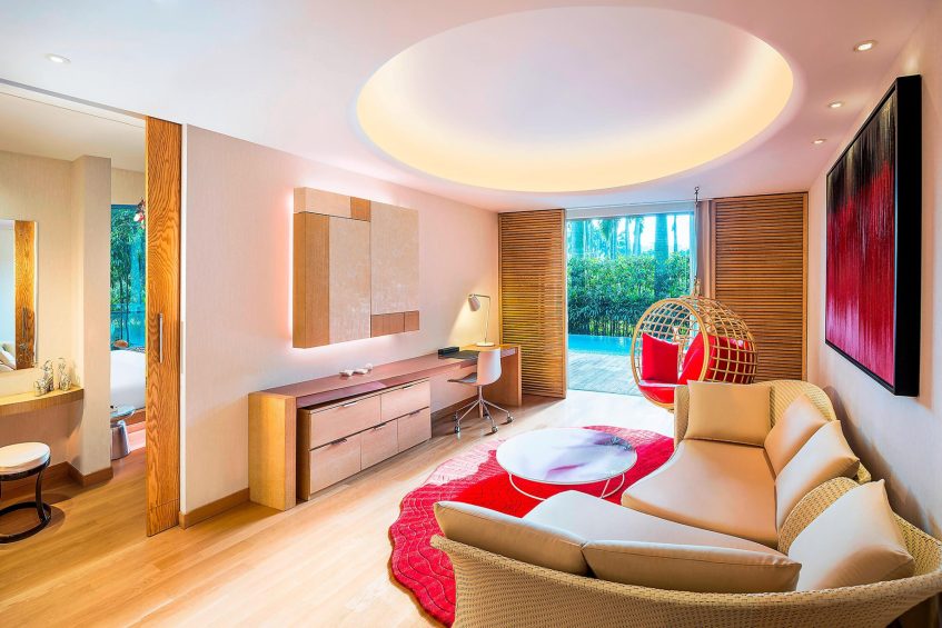 W Singapore Sentosa Cove Hotel - Singapore - AWAY Suite Living Room