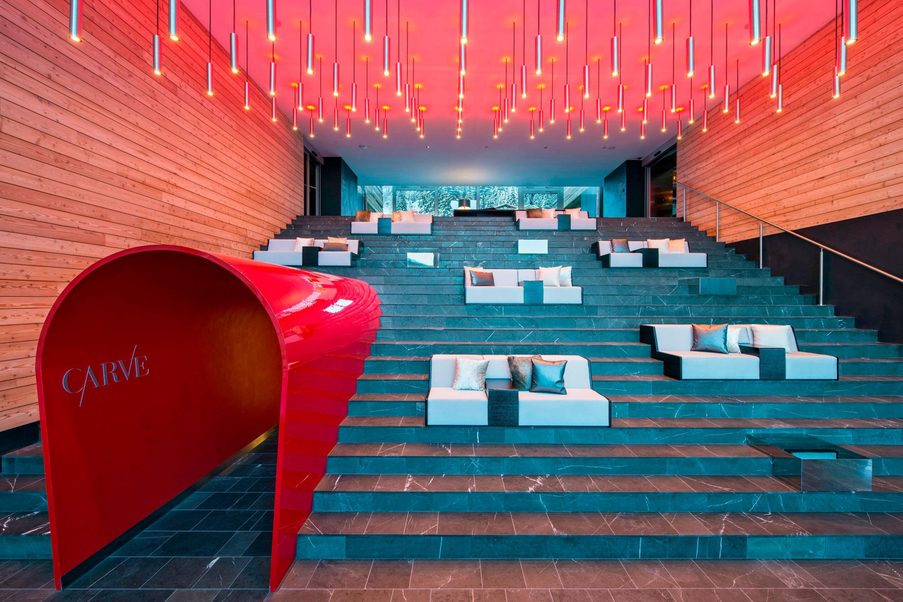 W Verbier Hotel – Verbier, Switzerland – CARVE Entrance