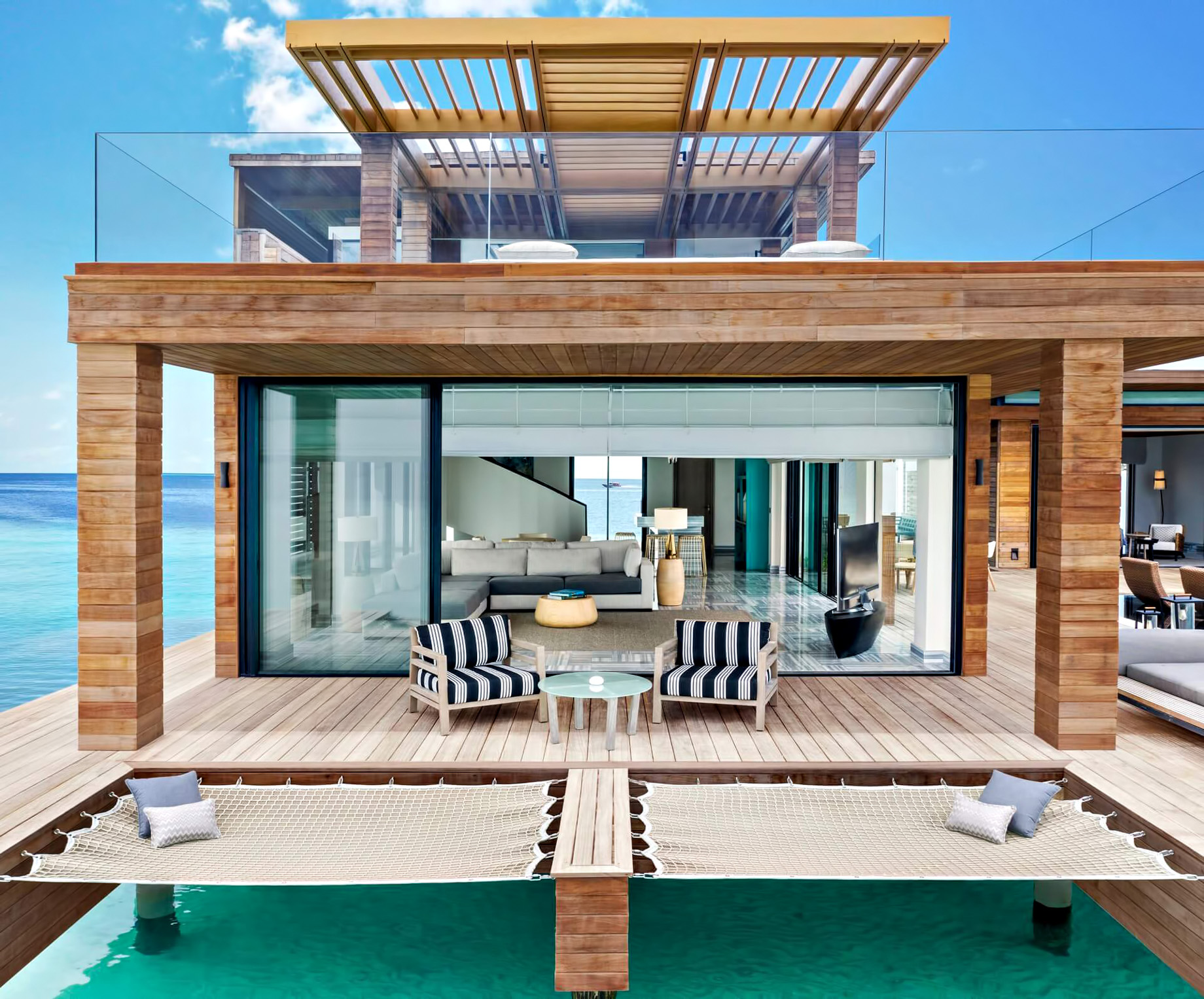 Waldorf Astoria Maldives Ithaafushi Resort – Ithaafushi Island, Maldives – Stella Maris Ocean Villa Infinity Pool Living Room