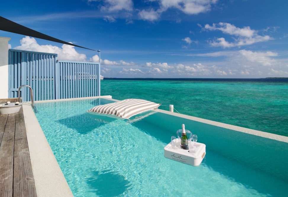 Amilla Fushi Resort and Residences - Baa Atoll, Maldives - Sunset Water Villa Overwater Pool