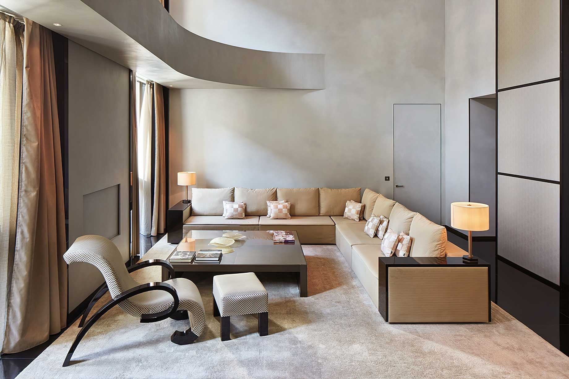 023 – Armani Hotel Milano – Milan, Italy – Armani Signature Suite Gym Living Room