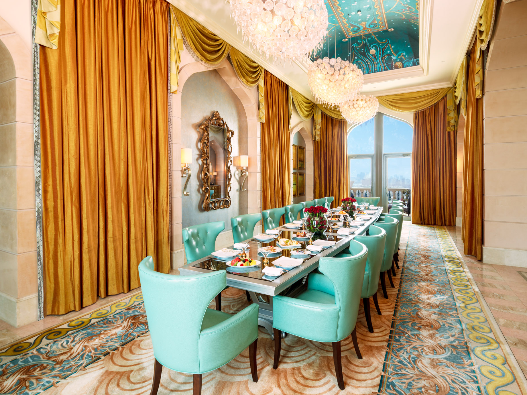 Atlantis The Palm Resort – Crescent Rd, Dubai, UAE – Royal Bridge Suite Dining Room