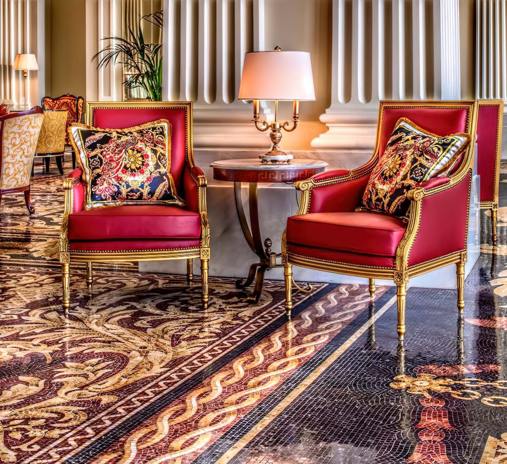 Palazzo Versace Dubai Hotel Jaddaf Waterfront, Dubai, UAE Neoclassical Architecture and