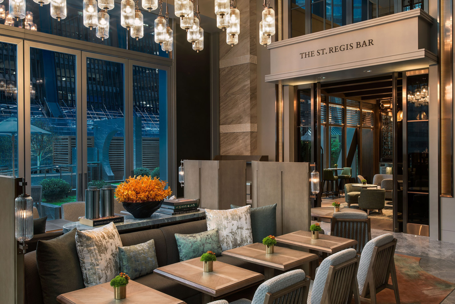 The St. Regis Hong Kong Hotel - Wan Chai, Hong Kong - The Drawing Room Night