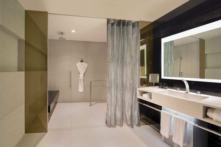 W Bangkok Hotel - Bangkok, Thailand - Accessible Guest Bathroom Shower