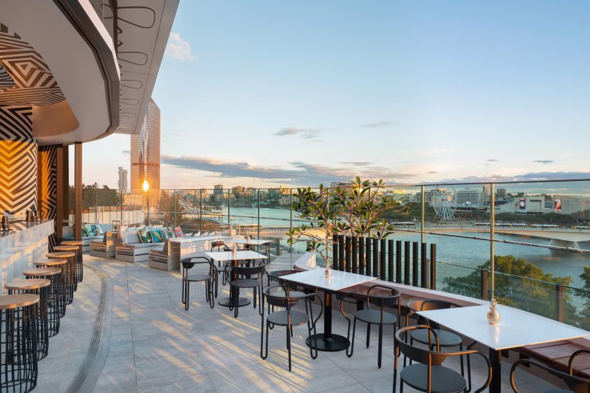 W Brisbane Hotel - Brisbane, Australia - WET Deck Terrace Day