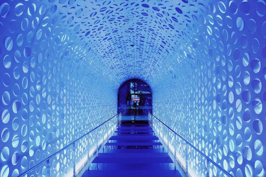 W Osaka Hotel - Osaka, Japan - Iconic Blue Tunnel